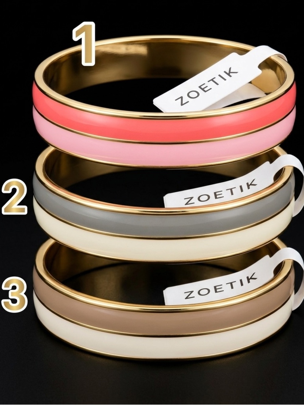 Pick your Zoetik Enamel Bangle - Picture 1 of 2